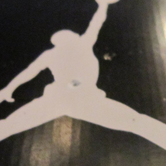 CLASSIC Michael Jordan Air WHITE & BLUE TRIM LACED SIZE 4 SCCOREBOARD BOTTOM - Picture 6 of 7